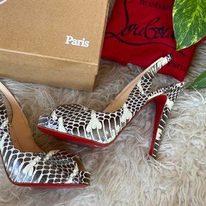 N PRIVE watersnake mango heels